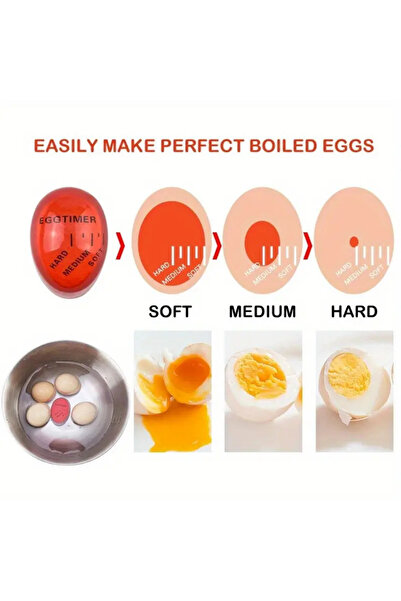 omilife Yumurta Haşlama Zamanlayıcı Isıya Duyarlı Pişirme Göstergesi Kaynatma Seviyesini Renk Değişimiyle Be
