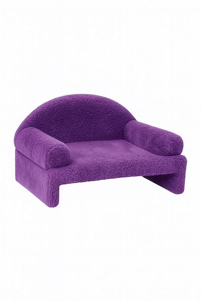 Reyo Pet Plush Cat Sitting Chair Cat Bed Purple