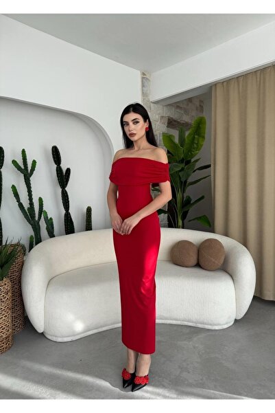 Genel Markalar Sun&North Athena Sırt Dekolteli Elbise