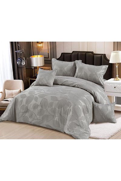 red roze A luxurious royal-designed double bed sheet to add elegance to your room's decor, made of microfiber, measuring 240*260 cm.