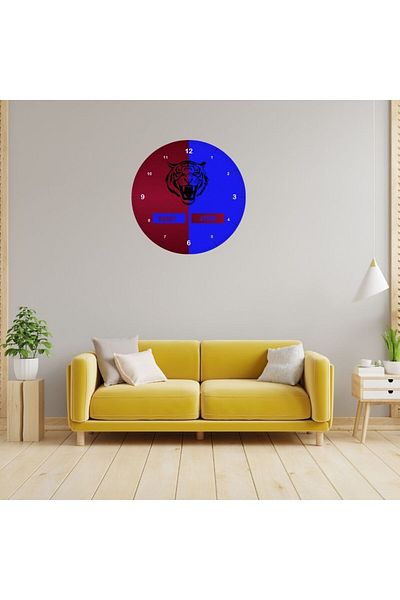 Çılgıntrend Glass Wall Clock for Fans – Take Team Spirit to the Walls!