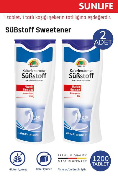 Seddar Collection Sunlife Substoff Sweetener 1200 Tablets 2 Pieces