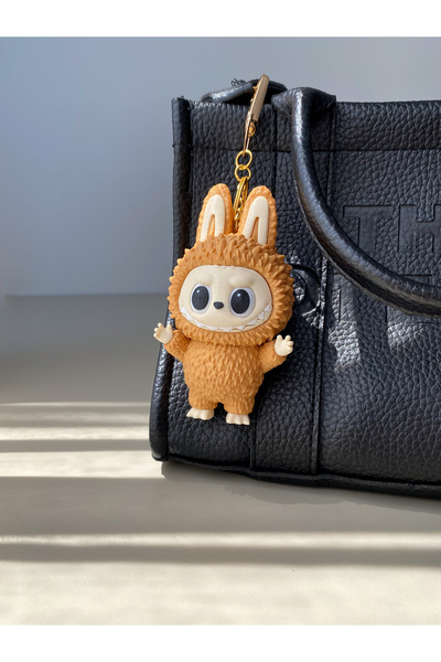 Figuva لعبة مجسمة لابوبو مع سلسلة مفاتيح - 10 سم - حقيبة لابوبو