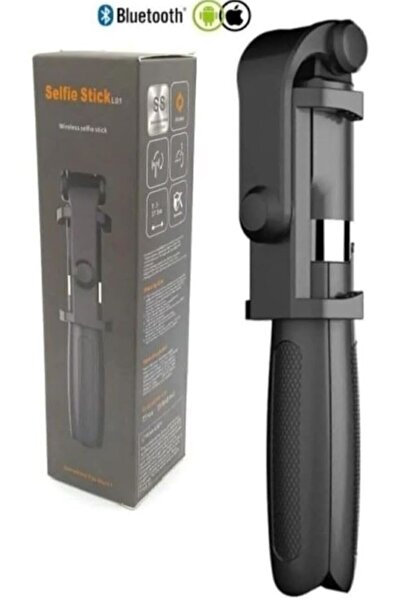 corcishop iPhone 14 Pro Max Uyumlu Selfie Stick L01 Bluetooth cubugu Tripod,monopod