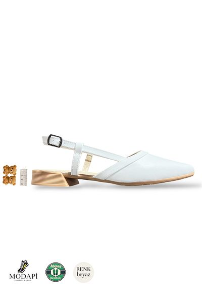 oyyo Open Back Pointed Toe Short Heel Daily Ballerina Women's Heeled Shoes