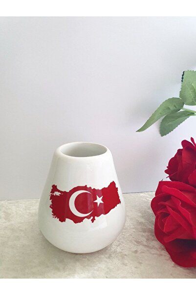 Alaa Butik Online Türkiye Haritalı Seramik Maté Bardağı – Su Bazlı Özel Baskılı