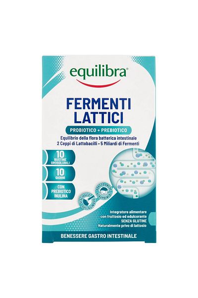 Equilibra Fermenti Lactici, Supliment Pentru Echilibru Gastrointestinal,, 10 Pliculețe, Equilibra