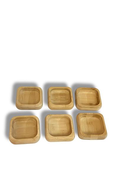 Gead Bambuluserisi6 Cookie Plate Set 6 Pieces