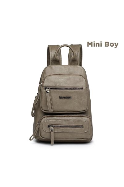 BARCELONA 21K Rucsac de damă din piele de spălat mini dimensiune 21-K Barcelo...