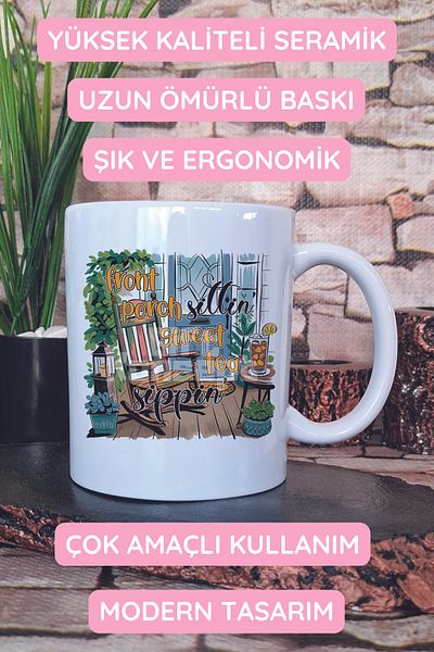 giftkonsept Front Porch Sittin Sweet Tea Sippin Printed Gift Mug