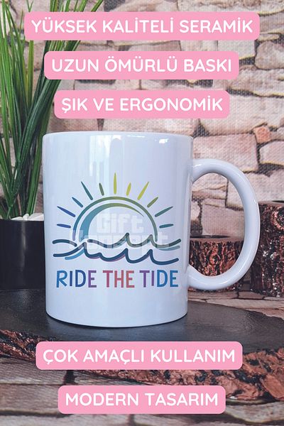 giftkonsept Ride the Tide Printed Gift Mug