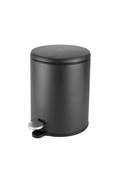 Raki Cigo 6 liter stainless steel bathroom waste bin with pedal, 20xh28cm, black
