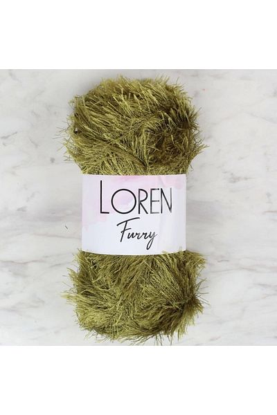 deposite Loren Furry Green Hand Knitting Lanyard - Rf044 - 34058