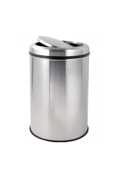 Raki Trash can with swing lid RAKI 16lt, 25xh38cm, chrome