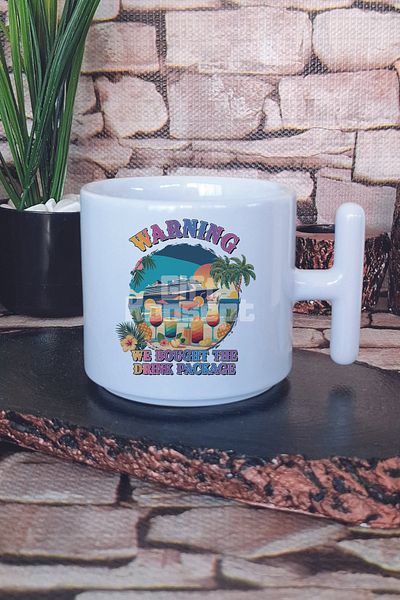 giftkonsept Sunshine and Sweet Tea Printed t Handle Latte Cup Mug Cup