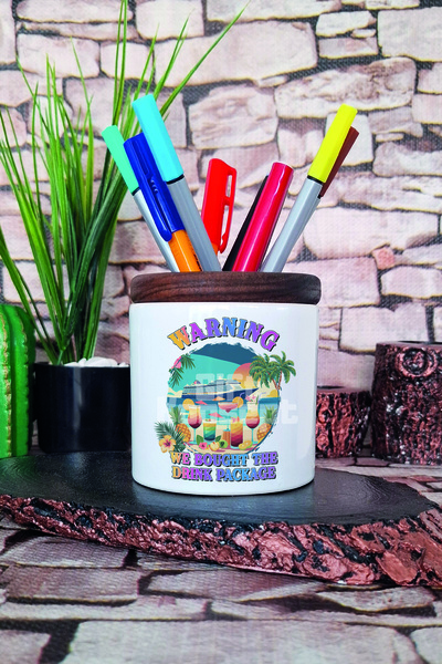 giftkonsept Avertisment Am cumpărat pachetul de băuturi Suport stilou din cer...