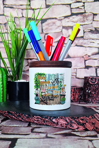 giftkonsept حامل أقلام سيراميك مطبوع عليه Front Porch Sittin Sweet Tea Sippin...