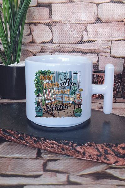 giftkonsept Sweet Summer Watermelon Printed t Handle Latte Cup Mug Cup