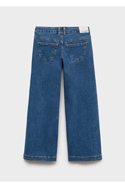 MANGO Kids Wideleg zımbalı jean pantolon