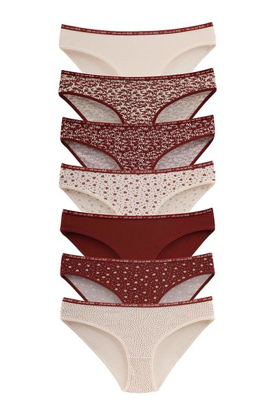 Dominant Women's Colorful Cotton Lycra Comfort Fit Panties 7 Pack