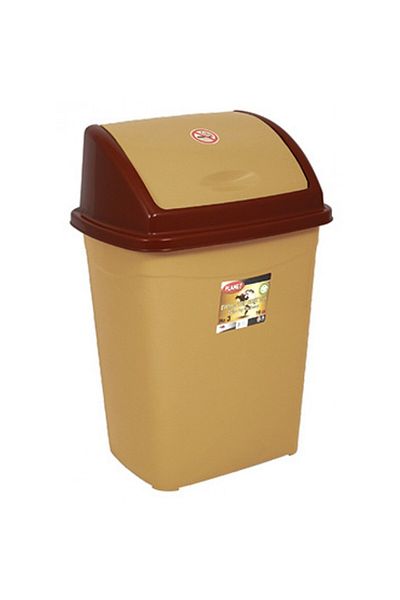 Raki RAKI ICIKALA PROFI trash can with hinged lid 50L N-5 beige brown color