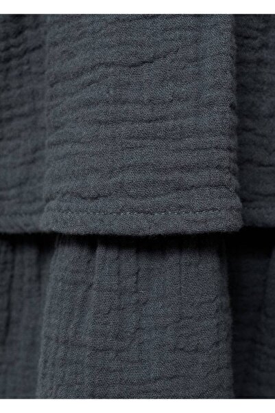 MANGO Kids Payetli volan detaylı elbise