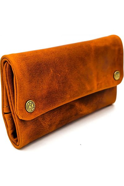 Kavatza Portofel Tabba Deluxe Cognac Maro Deschis Tutun Piele