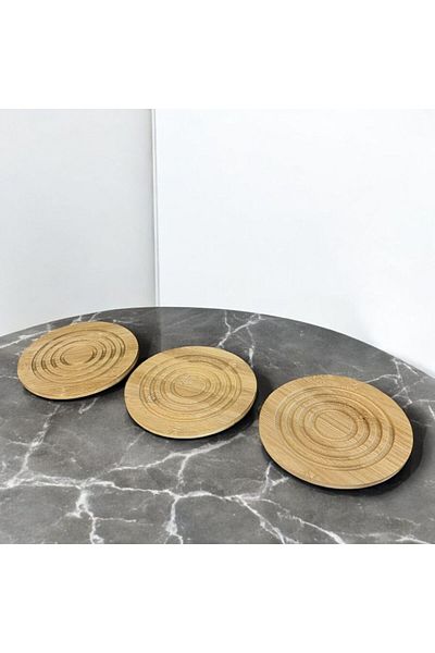 Gead Bambuluserisi3 Pot Mat Set of 3