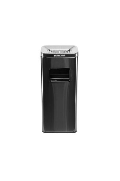 Raki Outdoor ashtray for hotel, restaurant, terrace with trash can 30x25.5xh68cm, black