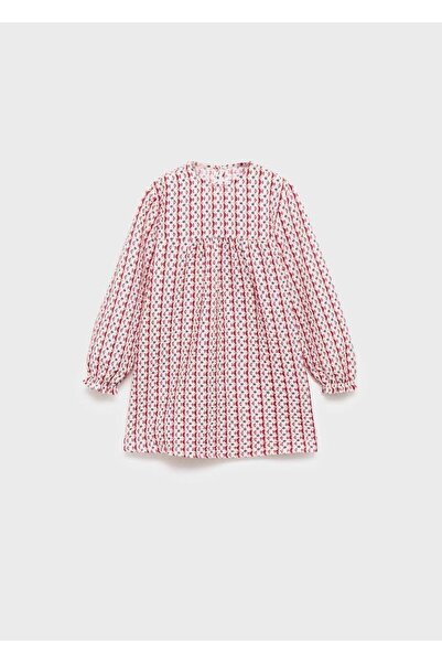 MANGO Baby Desenli kısa elbise