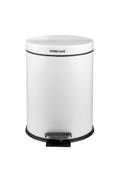 Raki White pedal bin RAKI 5lt, 21xh26cm