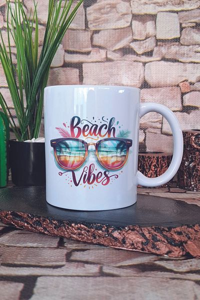 giftkonsept Beach Vibes Printed Gift Mug