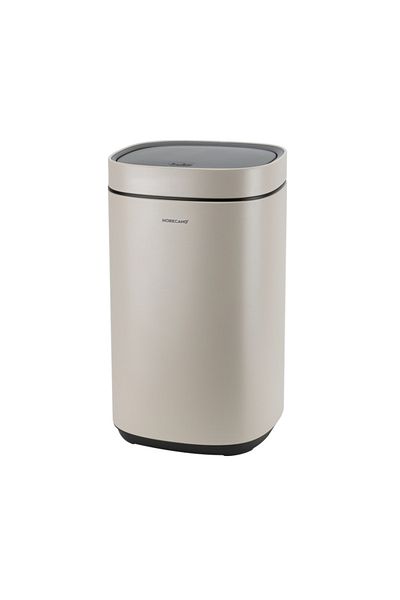 Raki Bathroom waste bin with TOUCH mechanism 12lt, 25x25xh42cm, beige