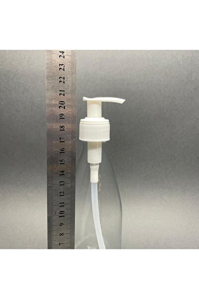 junibeliw 2 Adet Beyaz Pompalı Cam Şişe Bulaşık Deterjanlık Sıvı Sabunluk 2X330ml