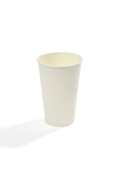 Packtory 16 OZ Single Wall Karton Bardak (Beyaz) 50 Adet