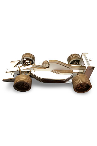 ALGWOOD Formula 1 Ahşap Yarış Arabası Maketi - 211 Parça 3D Puzzle Ahşap F1 Aracı - Ahşap Model Kit