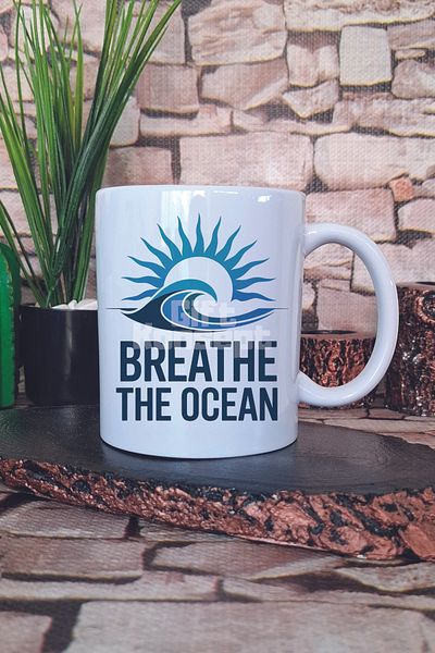 giftkonsept Breathe the Ocean Printed Gift Mug