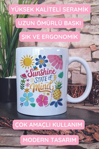 giftkonsept Sunshine State of Mind Printed Gift Mug