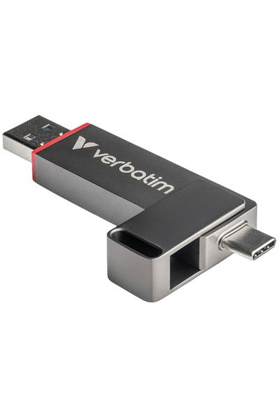 Verbatim Memory Stick, conectivitate duală, USB-C/USB-A, 256 GB, performanță la nivel de SSD