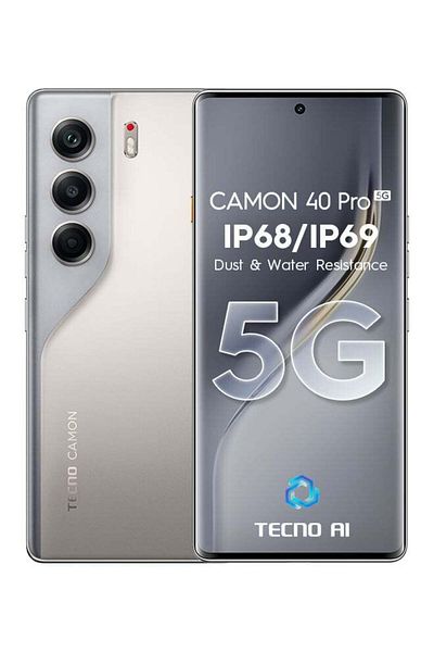 TECNO Camon 40 Pro Dual SIM Sandy Titanium 12GB RAM 256GB 5G - Middle East Version
