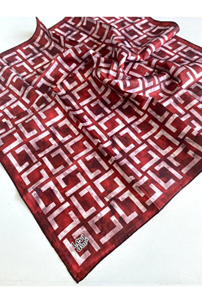Levidor Tivil Pure Silk Scarf 49251 Κόκκινο Μικτό σχέδιο