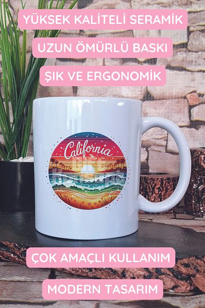 giftkonsept California Printed Gift Mug