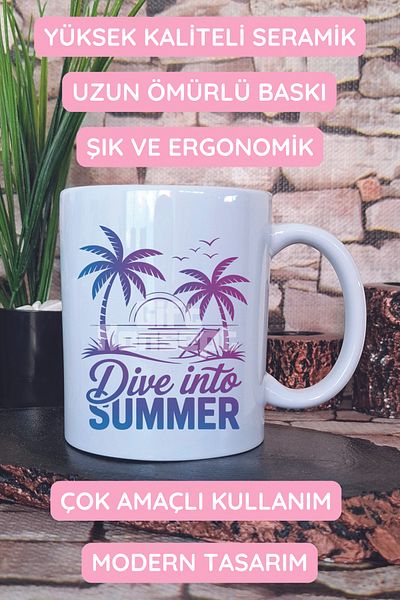 giftkonsept Dive into Summer Printed Gift Mug