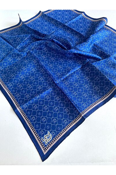 Levidor Tivil Pure Silk Scarf 49246 Σκούρο Μπλε Μικτό σχέδιο