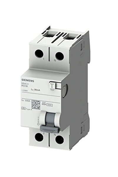 Siemens 6ka A tipi 2p 30ma 40a Kaçak Akım Sigorta Rölesi