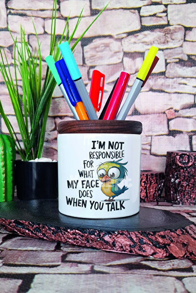 giftkonsept Δεν είμαι ευγνώμων για το τυπωμένο κεραμικό μολυβοθήκη Desktop Or...