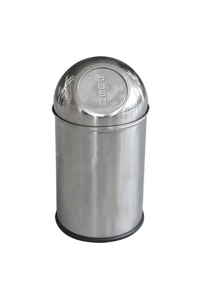 Raki Chrome waste bin 7L PUSH