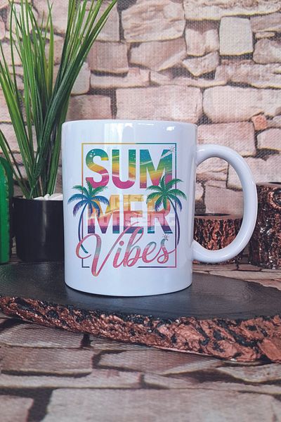 giftkonsept Summer Vibes Tropical Printed Gift Mug