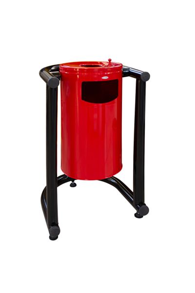 Raki RAKI street trash can 45x42xh72cm, red