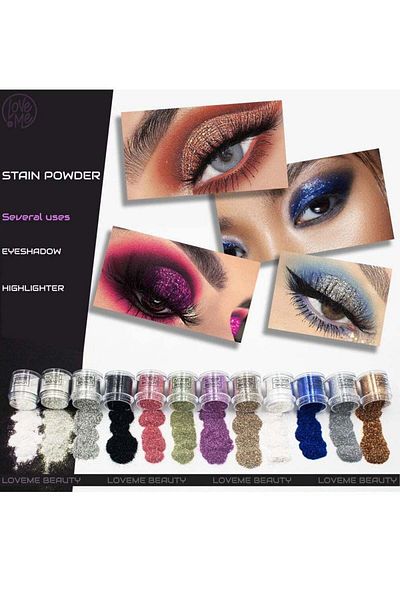 LOVEME BEAUTY Eyeshadow Palette - Badoor Glitter 12 Colors